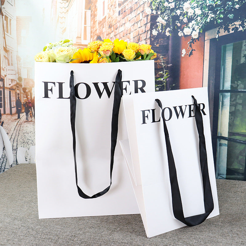 Bolsa para Flores Premium Blanca "FLOWER" 🛍️