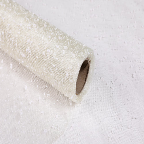 Malla Floral Modelo "Copo de Nieve" Rollo 50cm*4 yardas