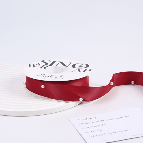 Cinta con Perlas 2.5 cm * 5Y