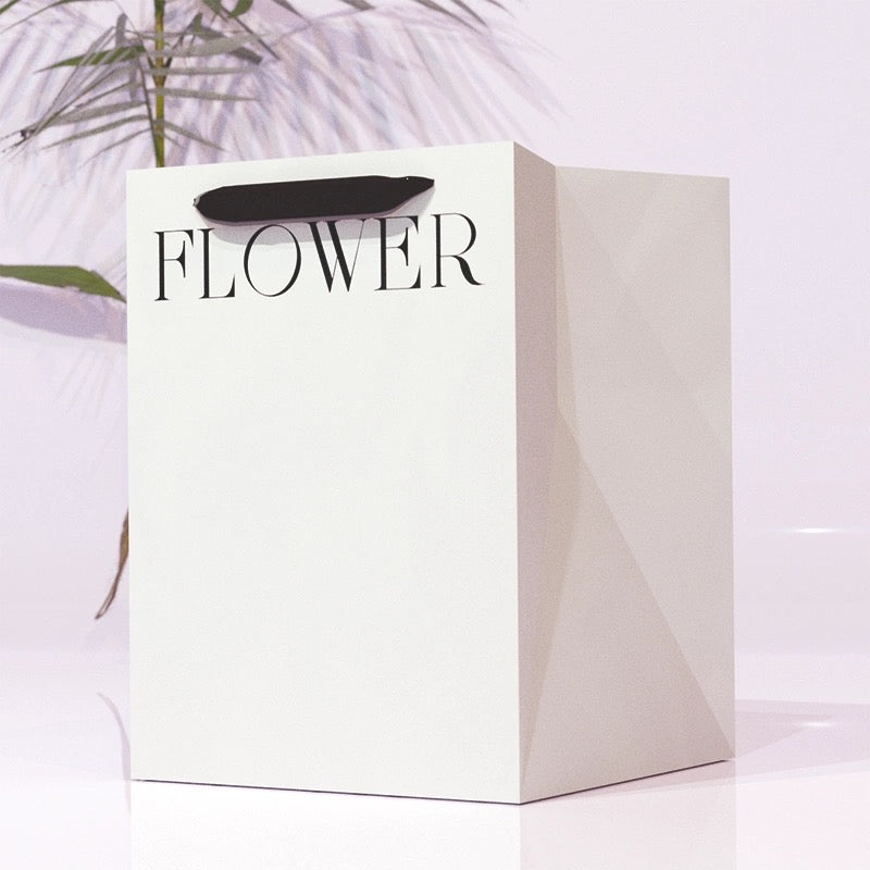 Bolsa para Flores Premium Blanca "FLOWER" 🛍️