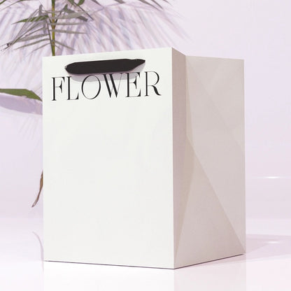 Bolsa para Flores Premium Blanca "FLOWER" 🛍️