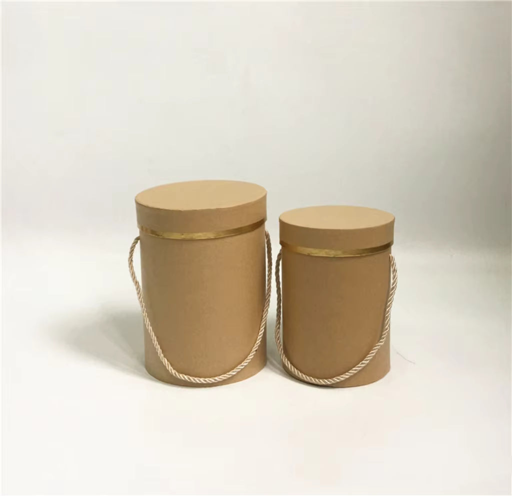 Set de 2 Cajas Circulares Premium