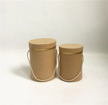 Set de 2 Cajas Circulares Premium