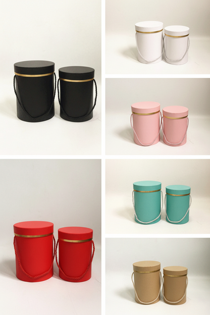 Set de 2 Cajas Circulares Premium