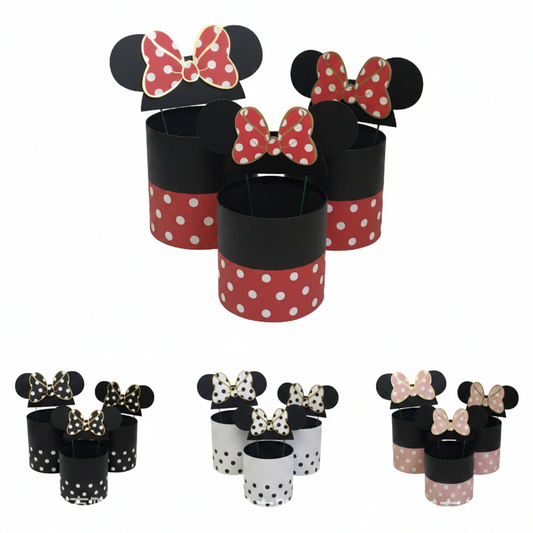 Set de 3 Cajas Circulares Minnie🎀
