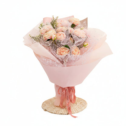 Malla Floral Modelo "Copo de Nieve" Rollo 50cm*4 yardas
