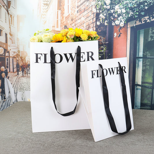 Bolsa para Flores Premium Blanca "FLOWER" 🛍️