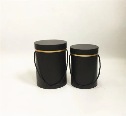 Set de 2 Cajas Circulares Premium