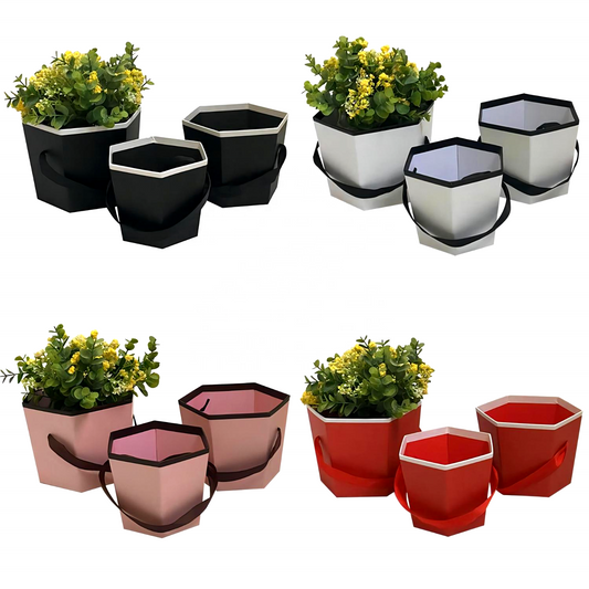Set de 3 Cajitas Hexagonales