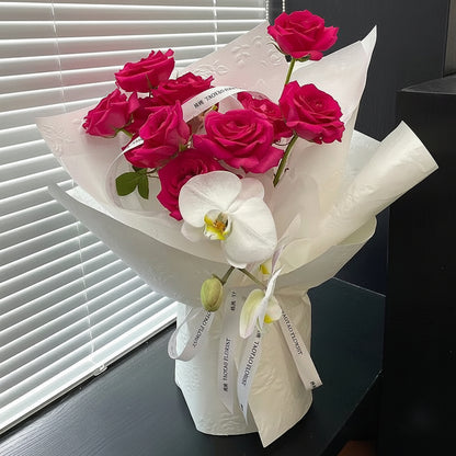 Papel Coreano "Relieve de Rosas"