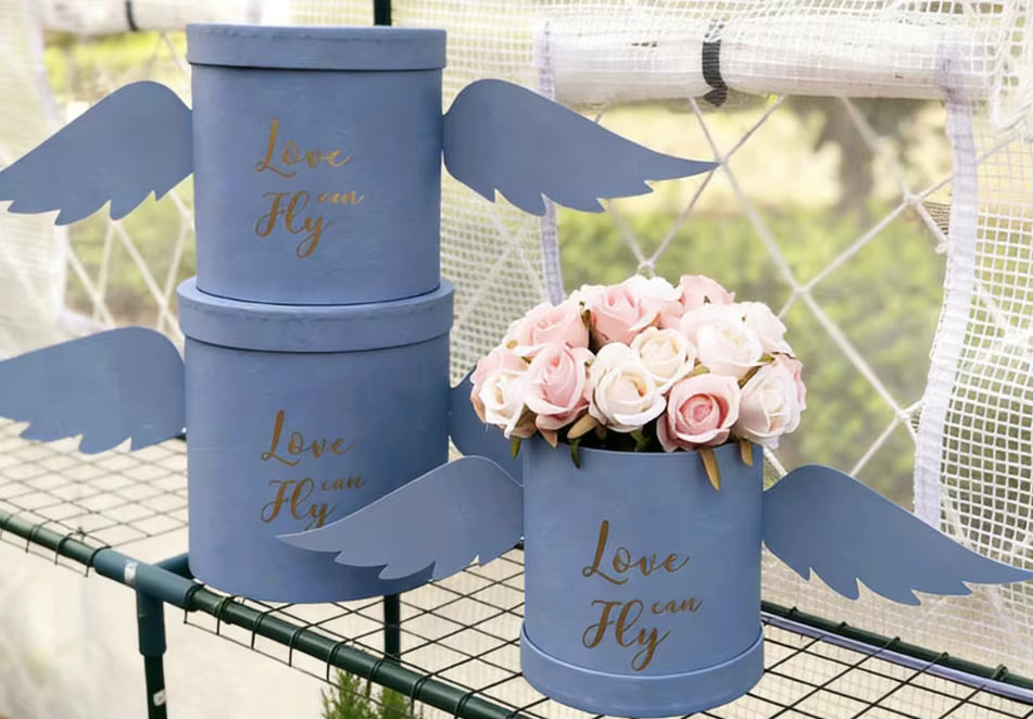 Set de 3 Cajas con Alas "Fly Love"