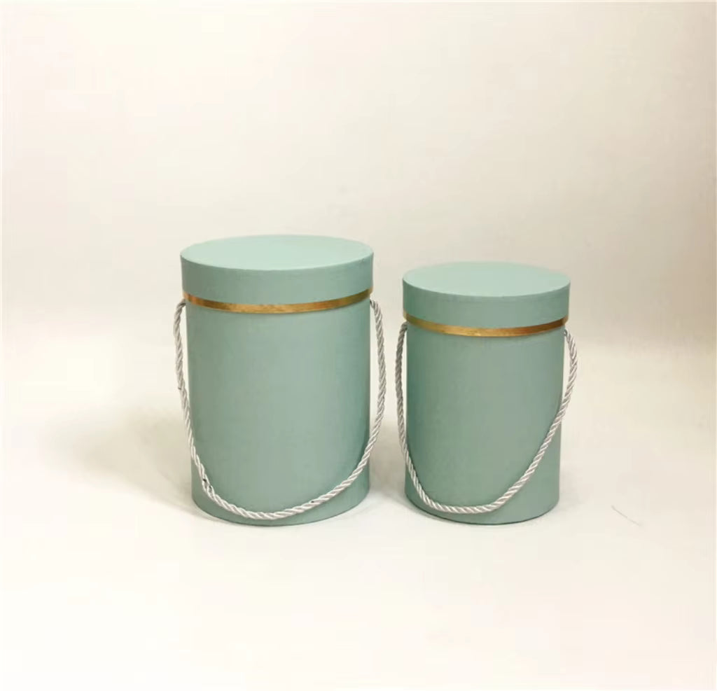 Set de 2 Cajas Circulares Premium
