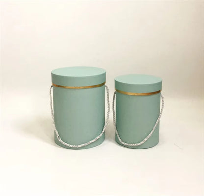 Set de 2 Cajas Circulares Premium