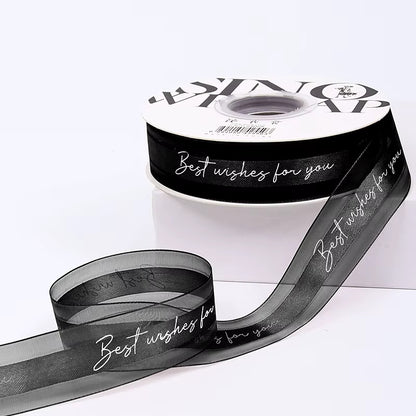 Cinta Modelo "Best Wishes" 2.5 cm