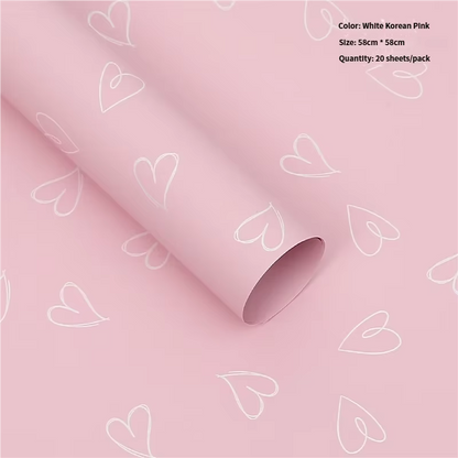 Papel Coreano Modelo "Corazoncitos" 💖✨