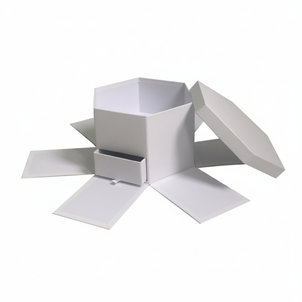 Caja Sorpresa "Hexagonal" con Gaveta
