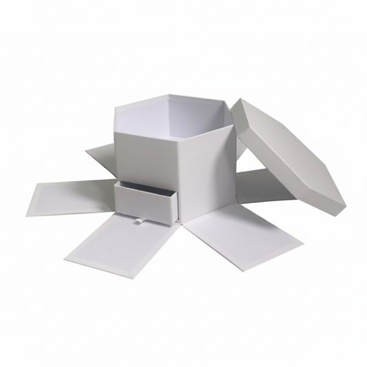 Caja Sorpresa "Hexagonal" con Gaveta