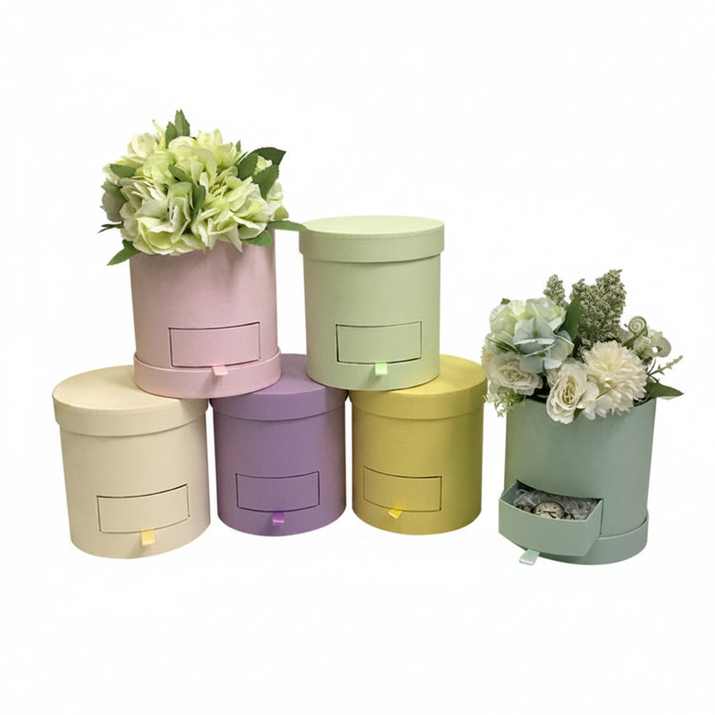 Caja Circular con Gaveta Secreta 🎁