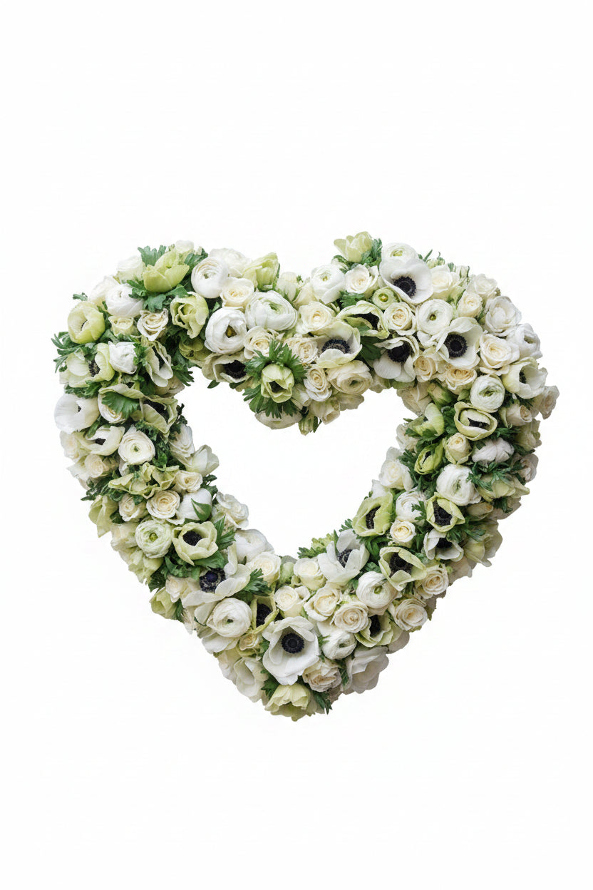 Corazones de Espuma Floral  🕊️🤍