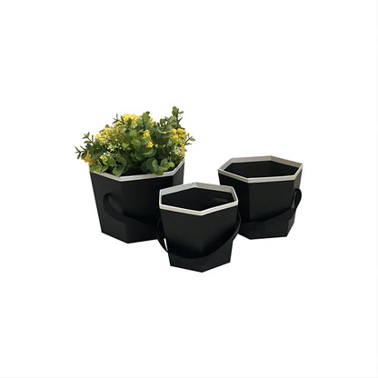 Set de 3 Cajitas Hexagonales