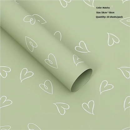 Papel Coreano Modelo "Corazoncitos" 💖✨