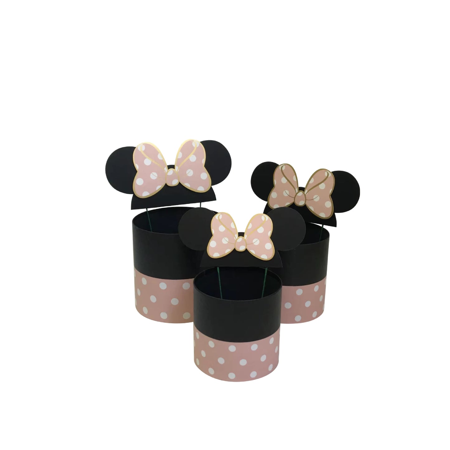 Set de 3 Cajas Circulares Minnie🎀