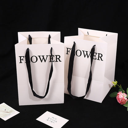 Bolsa para Flores Premium Blanca "FLOWER" 🛍️