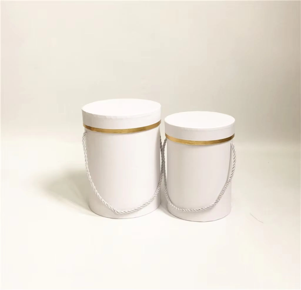 Set de 2 Cajas Circulares Premium