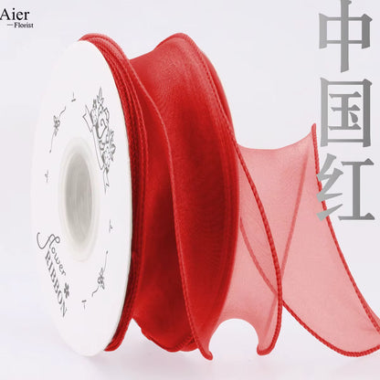 Cinta de Organza / Rollo 4 cm * 9 yardas