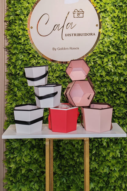 Set de 3 Cajitas Hexagonales