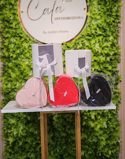 Set de 2 Caja de Corazón con Lazo