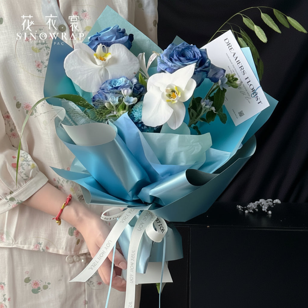 Papel Coreano Modelo "Bicolor Platinado" 💐