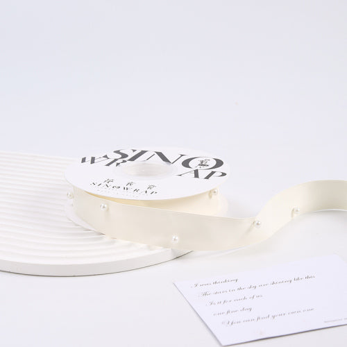Cinta con Perlas 2.5 cm * 5Y